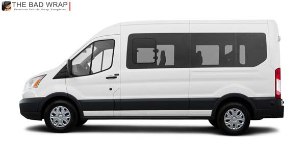 2015 Ford Transit Wagon Medium Roof T350 148 WB 1356