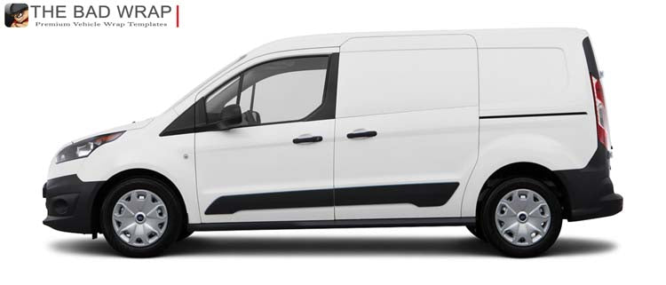 1178 2014 Ford Transit Connect XL Cargo LWB Rear Windows