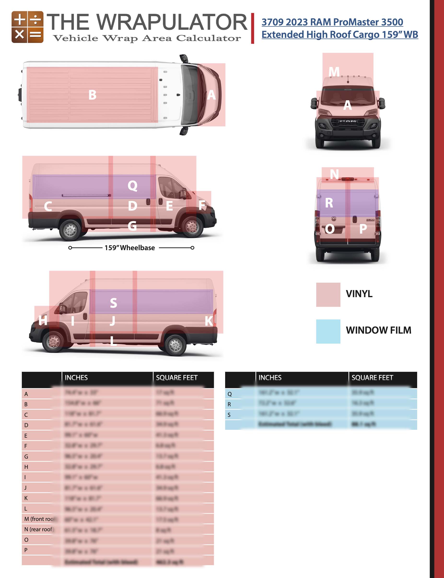 2023 RAM ProMaster 3500 Extended High Roof Cargo 159" WB 3709 PDF