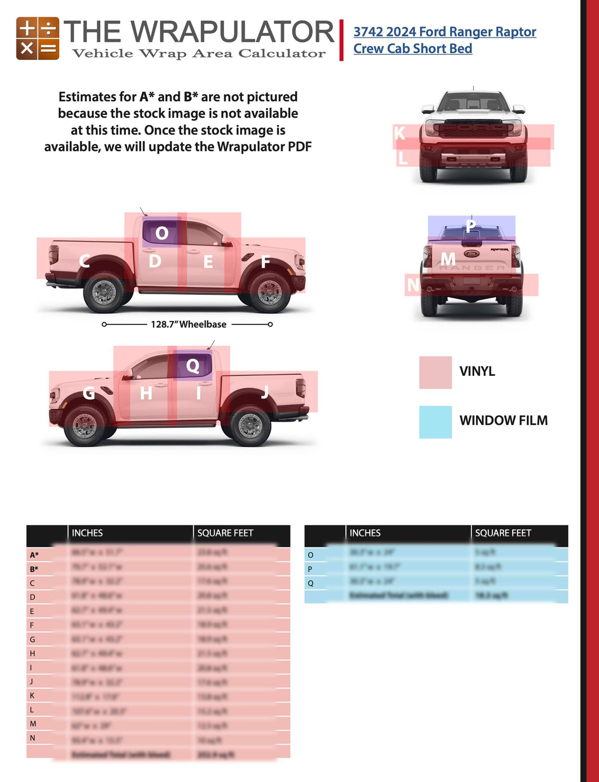 Short Wheelbase Ranger Raptor 2024 Ford Ranger Raptor Crew Cab Short Bed 3742 PDF