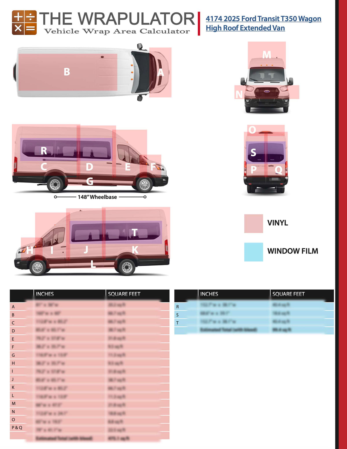 2025 Ford Transit 350 XL Passenger High Roof Extended 148" WB 4174 PDF