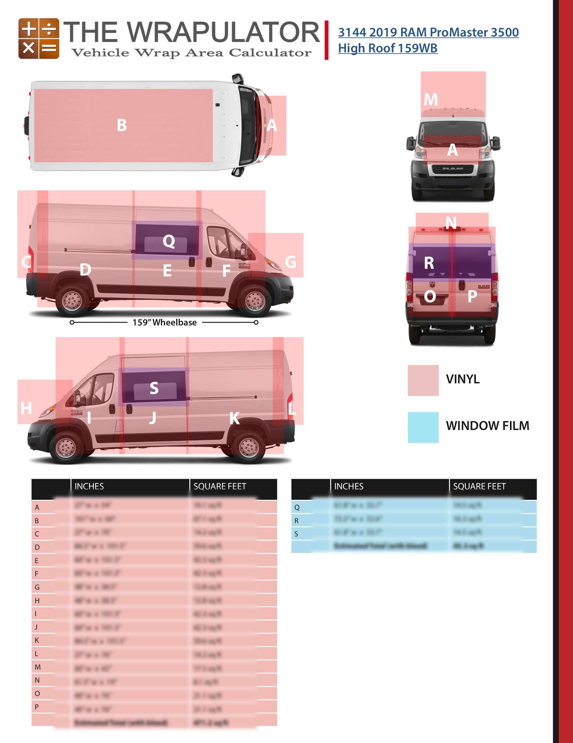 2019 RAM ProMaster 3500 High Roof 159 WB 3144 PDF