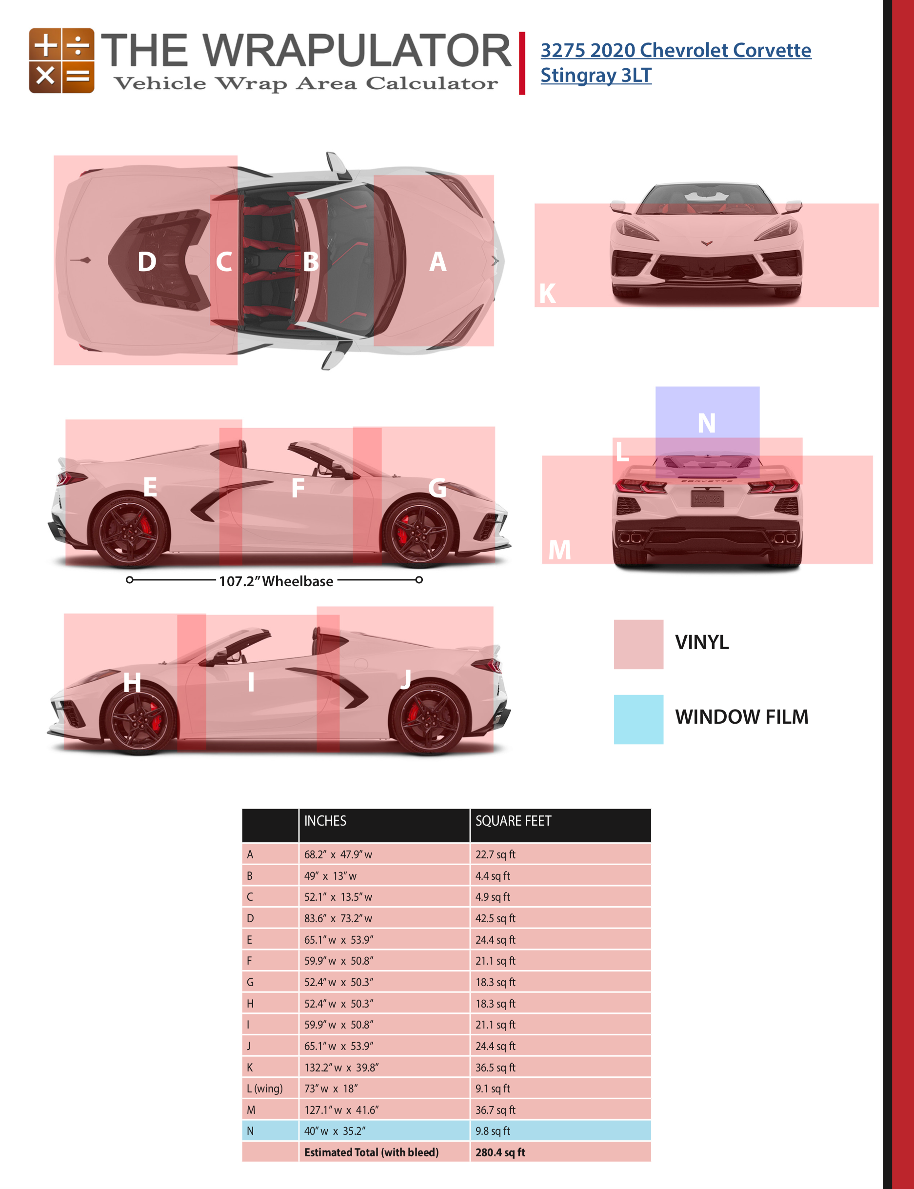 2020 Chevrolet Corvette Stingray 3LT 3275 PDF
