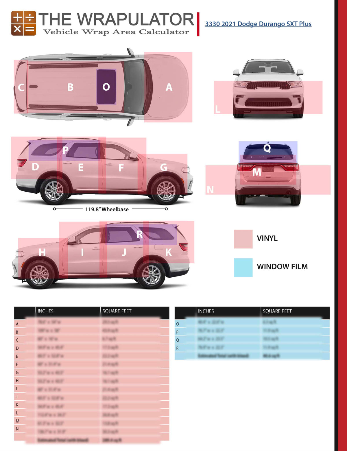 2021 Dodge Durango SXT Plus 3330 PDF – BadWrap