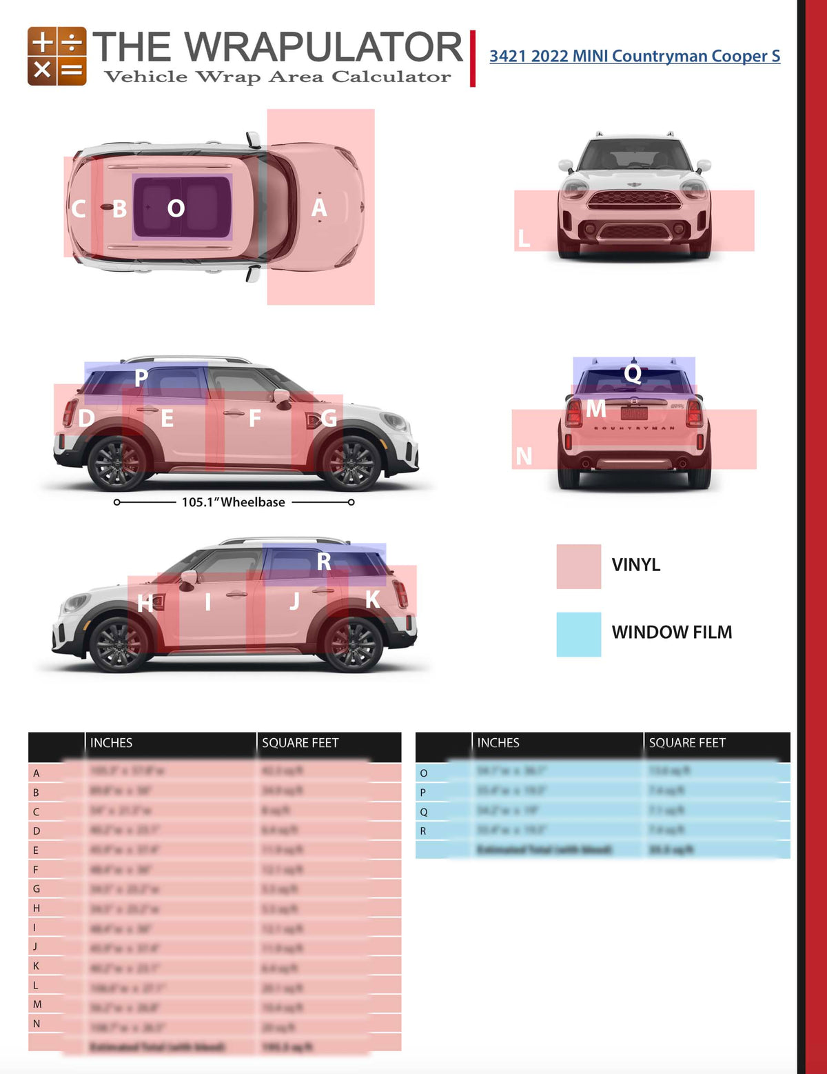 2022 MINI Countryman Cooper S 3421 PDF – BadWrap