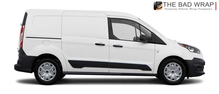 1178 2014 Ford Transit Connect XL Cargo LWB Rear Windows